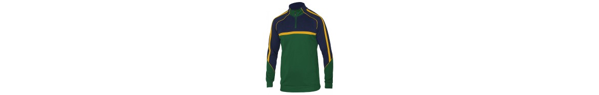 Gaelic Half Zipper Tops